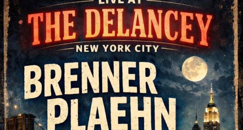 Brenner Plaehn Lights Up The Delancey: A Night of Raw Sound and City Soul May 13th, 2026