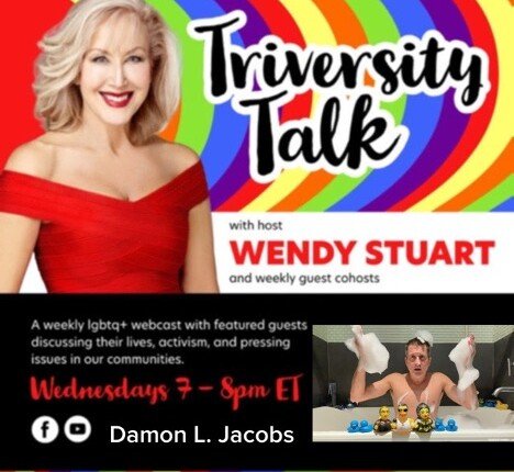 Wendy Stuart Presents TriVersity Talk! Wednesday, October 14th, 2025 At 7 PM ET With Featured Guest Damon L. Jacobs